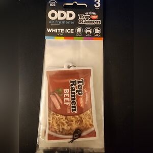 NWT Odd Sox Top Ramen 3 Pack Beef - White Ice Scented